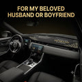 Personalized Dashboard Cover Mat - Gift for Husband or Boyfrend